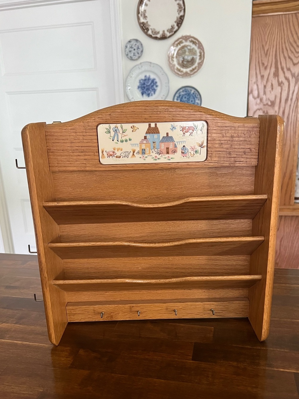 Heartland by International Wood Mail Sorter & Key Hook